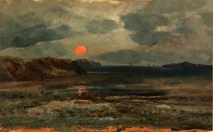 Alba sulle acque di pesca - Maine