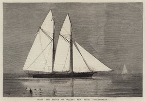 Il nuovo yacht di SAR il Principe di Galles, Hildegarde da William Edward Atkins