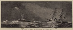 Prova in mare della HMS Devastation al largo di Berehaven da William Edward Atkins