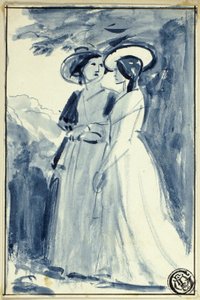 Due donne in abiti di fine Settecento da William Edward Frost