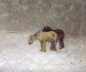 Tempesta di neve, c.1891 da William Edward Stott