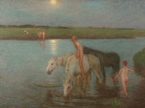La riva del fiume da William Edward Stott