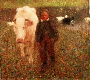 La mucca bianca da William Edward Stott
