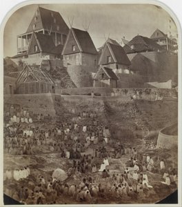 Veduta di Antsahatsiroa, Madagascar da William Ellis