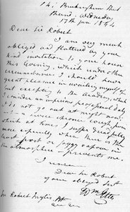 Una lettera di William Etty, 17 gennaio 1844 1904