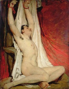 Nudo maschile, con braccia alzate da William Etty