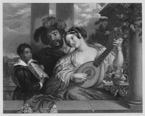 Il Duetto, dal quadro nella Vernon Gallery da William Etty