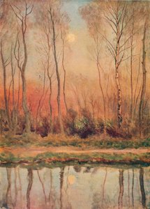 Un Canale del Surrey, Sera, c. 1893 da William Eyre Walker
