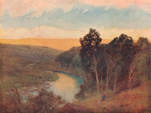 Sole del Pomeriggio sulle Colline di Galloway da William Eyre Walker
