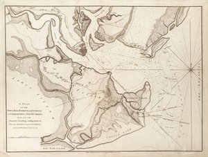 Piano di Charlestown, Carolina del Sud da William Faden