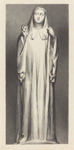 Figura dalla cattedrale di Peterborough da William Fairland after John Flaxman