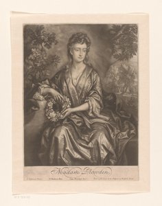 Ritratto di Sarah Chicheley, Madam Plowden da William Faithorne (I)