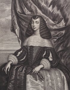 Caterina di Braganza, 1662 da William Faithorne