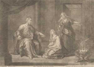 Maria lodata, Marta rimproverata da William Faithorne