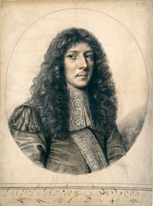 Ritratto di John Aubrey, 1666 da William Faithorne