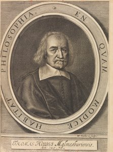 Ritratto di Thomas Hobbes 1588-1679, 1642 da William Faithorne the Elder