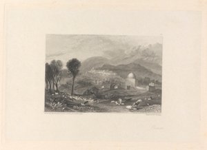 Ramah e la Tomba di Rachele da William Finden