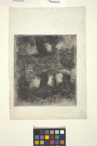Paesaggio con fauno e piscina (Paesaggio riflesso) da William Forsyth