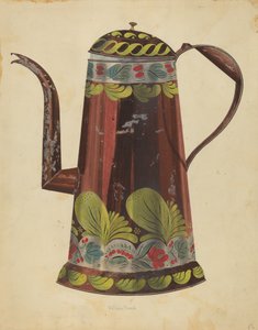 Caffettiera in Latta, c. 1937 da William Frank