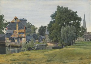 Mulino di Houghton, vicino a St Ives, Huntingdonshire da William Fraser Garden