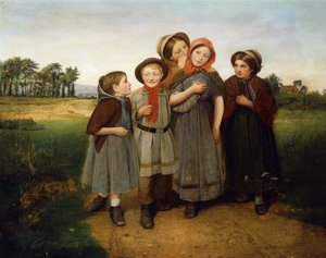 Il segreto, 1855 da William Frederick Witherington