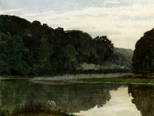 Paesaggio con airone, 1868