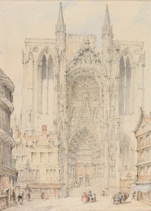 Facciata della Cattedrale di Rouen da William Frome Smallwood