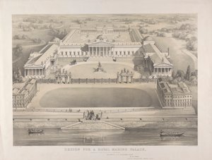 Brighton, progetto per un palazzo reale marino proposto da William Gauci