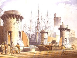 Cancelli del molo Stanley, 1864 da William Gavin Herdman