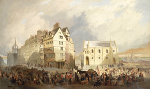 Veduta del Lawn Market, Edimburgo da William Gavin Herdman