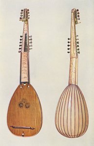 Strumenti musicali: Tiorba da William Gibb