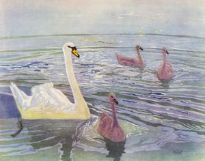 Cigno e cignetti da William Giles