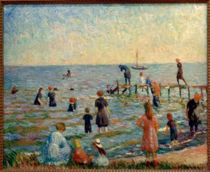Bagno a Bellport, Long Island da William Glackens