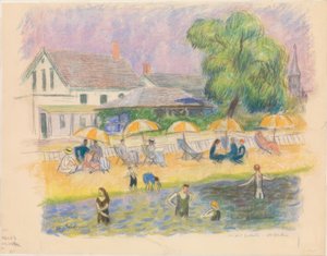 Scena di spiaggia