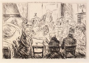 Non si sentiva altro che il rumore dei piatti e delle forchette. da William Glackens