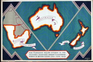 Unione del Sud Africa, Australia, Nuova Zelanda, dalla serie 