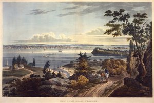 New York da Weehawken, inciso da John Hill da William Guy Wall