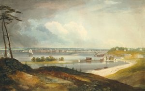 New York dalle alture vicino a Brooklyn, ca. 1820-23