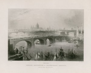 Vista Generale di Londra da William H. Bartlett