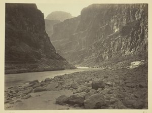 Fiume Colorado, foce del Kanab Wash, vista verso ovest, 1872