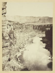 Grand Canyon, Fiume Colorado, vicino a Paria Creek, guardando a ovest, 1872