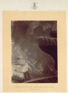 Guardando a sud nel Grand Canyon, fiume Colorado, Sheavwitz, 1872 da William H. Bell
