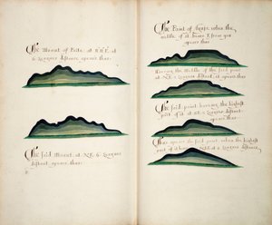 Vedute di Silla de Paita e Punta Aguja da William Hack