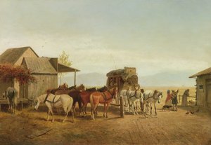 Sosta della diligenza in California
