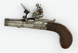 Pistola a Pietra Focaia con Serratura a Scatola da William Hale