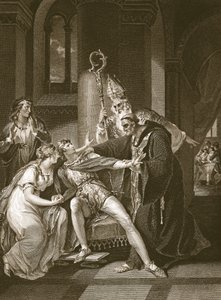Edwy ed Elgiva, inciso da Isaac Taylor, illustrazione da 