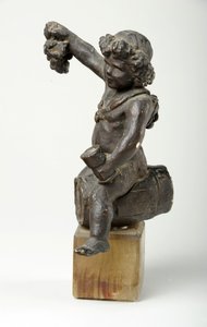 Cherubino su una botte di vino da William Hamo Thornycroft
