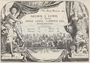 Invito dei Menestrelli di Moray di Arthur James Lewis, 1865 da William Harcourt Hooper