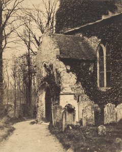 Portico della chiesa, Earlham, vicino a Norwich, 1857 da William Harcourt Ranking