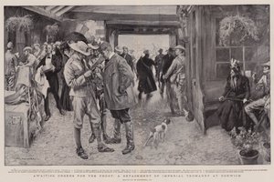 In attesa di ordini per il fronte, un distaccamento di Imperial Yeomanry a Norwich da William Hatherell